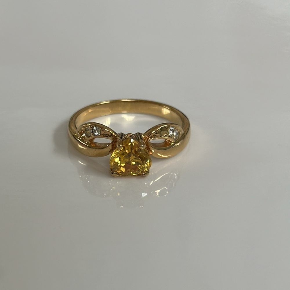 925 gold plated ring made in Italy size 9